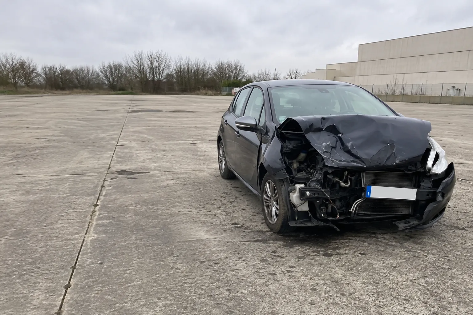 Rachat de voiture accidentée : véhicule à fort choc avant